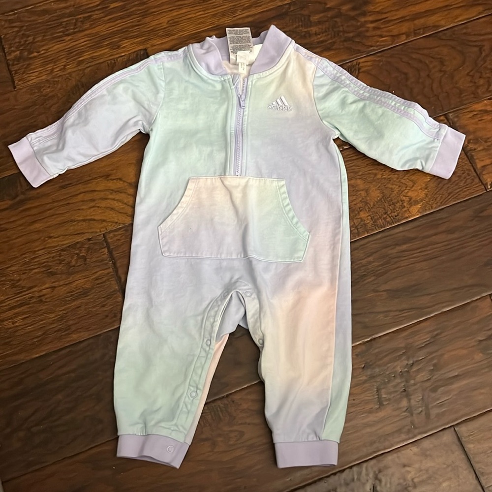 Adidas jumpsuit baby girl 12months multicolor